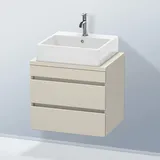 Duravit DuraStyle Waschtisch-Unterschrank DS530509191 60 x 47,8 cm, taupe, für Konsole, 2 Schubkästen