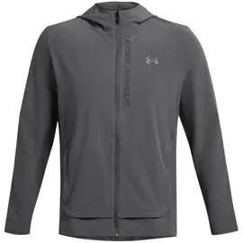 Under Armour Outrun The Storm Jacke - Castlerock / Black / Reflective - 2XL