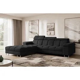 altdecor Ecksofa Cord mit Schlaffunktion 2-Sitzer Beige