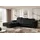 altdecor Ecksofa Cord mit Schlaffunktion 2-Sitzer Beige