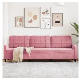 vidaXL 3-Sitzer-Sofa Rosa 210 cm Samt