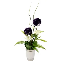 I.GE.A. Kunstpflanze, Arrangement im Topf I.GE.A. violett weiß