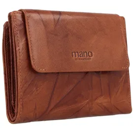 mano Donna Aurona Geldbörse RFID Leder 14 cm cognac