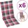 vidaXL Hochlehner Auflage 120 x 50 x 4 cm rot kariert 6 St.