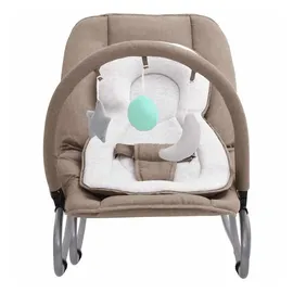 vidaXL Babywippe Taupe Stahl