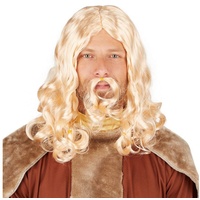dressforfun Kostüm-Perücke Herrenperücke Wikinger gelb