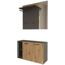 Vicco Irma Garderobe 106 x 63 x 37 cm Anthrazit/Artisan