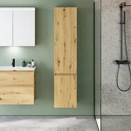 Burgbad Lin20 Hochschrank wandhängend mit 2 Türen, rechts, 400x345x1760mm, HSPC040RF5353, Farbe: Eiche Dekor Urban