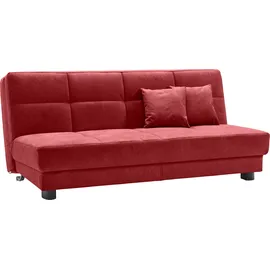 Ell + Ell Schlafcouch Polyester 2-Sitzer Rot