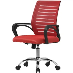 ML-Design Bürostuhl Ergonomisch Schreibtischstuhl Computerstuhl Drehstuhl Gaming Stuhl Rot