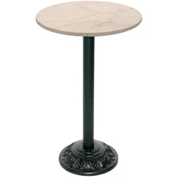 Restootab Stehtisch Bistrot-Stil Ø60cm - Modell Marmor Yule