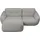 BeType Ecksofa "Be Fluffy", silber (silber grau), B:269cm H:87cm T:184cm, 100% Polyester, Sofas, Ecksofa, Softes Sitzgefühl, moderne Kedernaht, hochwertiger Bezug