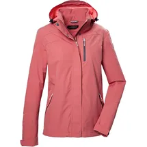KILLTEC Damen Funktionsjacke wasserdicht/Outdoorjacke mit abzippbarer Kapuze KOS 28 WMN JCKT, hell sienna rot 46 in