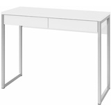 VCM Fula Schreibtisch 2 Schubladen weiss hochglanz. - Weiß