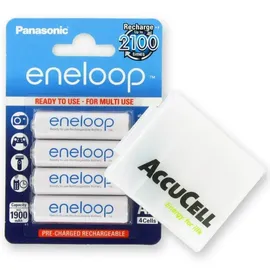 Panasonic eneloop Standard BK-3MCC Mignon AA 4 Stück und LCD Ladegerät BC 700