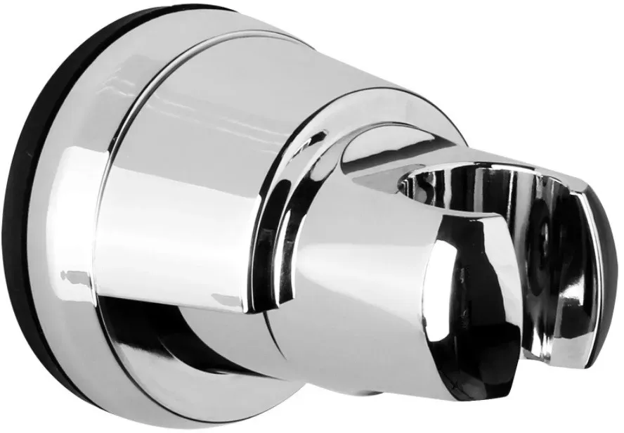 Neuesbad Brausehalter, chrom glänzend, Material Aluminium, zum Schrauben oder Saugnapfmontage NB1DENDD021U1