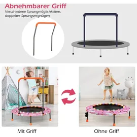 Costway Kindertrampolin 92 cm Rosa
