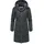 Ragwear Wintermantel Rebelka wasserdichter Winterparka mit abnehmbarer Kapuze grau S (36)