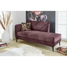Jockenhöfer Recamiere Novara 165 x 86 x 85 cm lila Polyester
