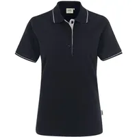 Hakro Damen Poloshirt Casual 203 schwarz/silber, XS