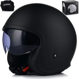 LS2 Spitfire II Solid Matt-Schwarz M