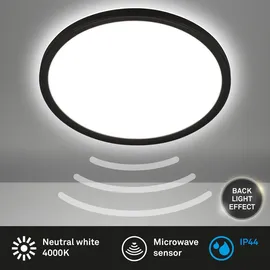 Briloner LED Panel 29,3 cm 18W schwarz