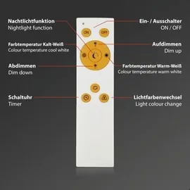 Briloner PIATTO 1 dimmbar quadratisch weiß