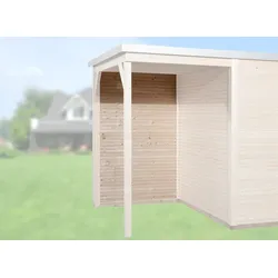 Weka Rückwand für Anbau 150 cm für Designhaus 172 „wekaLine“-naturbelassen