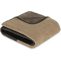 IBENA Kuscheldecke 150 x 200 cm Schwarz/Braun