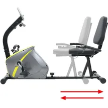 vidaXL Magnetisches Sitz Ergometer grau/gelb