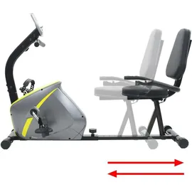 vidaXL Magnetisches Sitz Ergometer grau/gelb