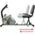 vidaXL Magnetisches Sitz Ergometer grau/gelb