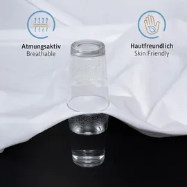 Komfortec Matratzenschoner 2er-Set 140 x 200 cm weiß
