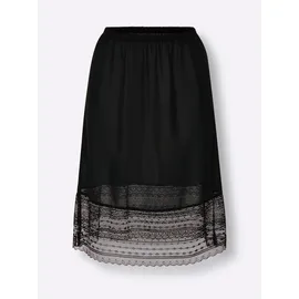 wäschepur Unterrock WÄSCHEPUR, Damen, Gr. 40, schwarz, 100% Polyester, unifarben, Röcke Unterrock