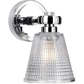 Elstead Lighting Wandlampe Leuchte Spiegellampe LED Badezimmerleuchte Glas Treppenhauslampe chrom