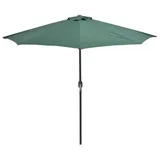 vidaXL Balkon-Sonnenschirm 270 x 135 cm grün halbrund