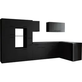Respekta Winkelküche L-Form 370 cm grau