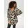 aniston plus Schlupfbluse mit trendigem Leoprint Beige/Schwarz 52