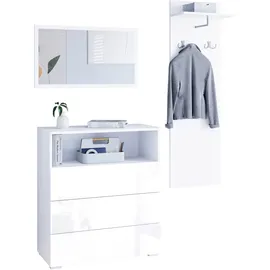 OTTO home PARIS/ TOKYO Garderoben-Set 140 x 35 x 130 cm weiß
