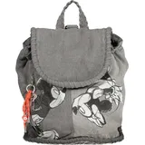 DESIGUAL Rucksack Mickey Mouse grau / graphit / schwarz / weiß