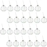 Novaliv 24x Tassen Glühwein 400 ml Personalisierte Weihnachtstasse mit Trinkhalm - Weihnachtskugel als Glühweinbecher - Christbaumkugel Motiv Tasse Tannenbaum Kugel Weihnachtstassen Handwärmer Mugs