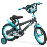 14 Zoll Kinder Jungen Fahrrad Jungenfahrrad Kinderfahrrad Blau ICE - Schwarz