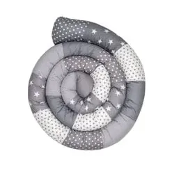 Ullenboom Baby-Bettschlange Graue Sterne 400 cm