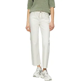 s.Oliver Cropped-Jeans Karolin/Regular Fit/Mid Rise/Straight Leg/offener Saum - creme - 36