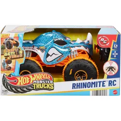 Hot Wheels RC Monster Trucks Rhinomite im Maßstab 1:24, Spielzeug-Truck mit batteriebetriebener Fernbedienung