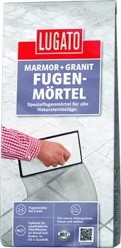 Lugato Marmor + Granit Fugenmörtel 5kg - Granitgrau