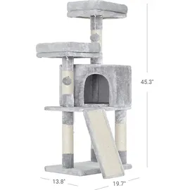 Songmics Kratzbaum klein 115 cm grau