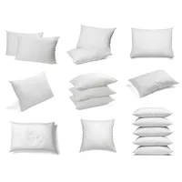 sunnypillow Kopfkissen 50 x 70 cm Weiß