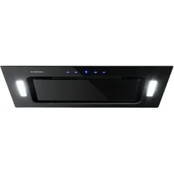 Klarstein HEKTOR Dunstabzugshaube Beleuchtung Aluminium-Filter Timer Schwarz