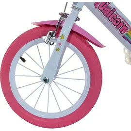 DINO BIKES Unicorn 16 Zoll RH 28 cm weiß/rosa